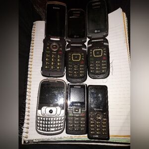 LG Flip Phone - Black and Silver